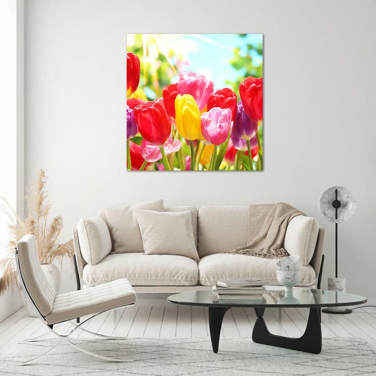 Obraz na skle - To jsme my, barvy května! - 40x40 cm