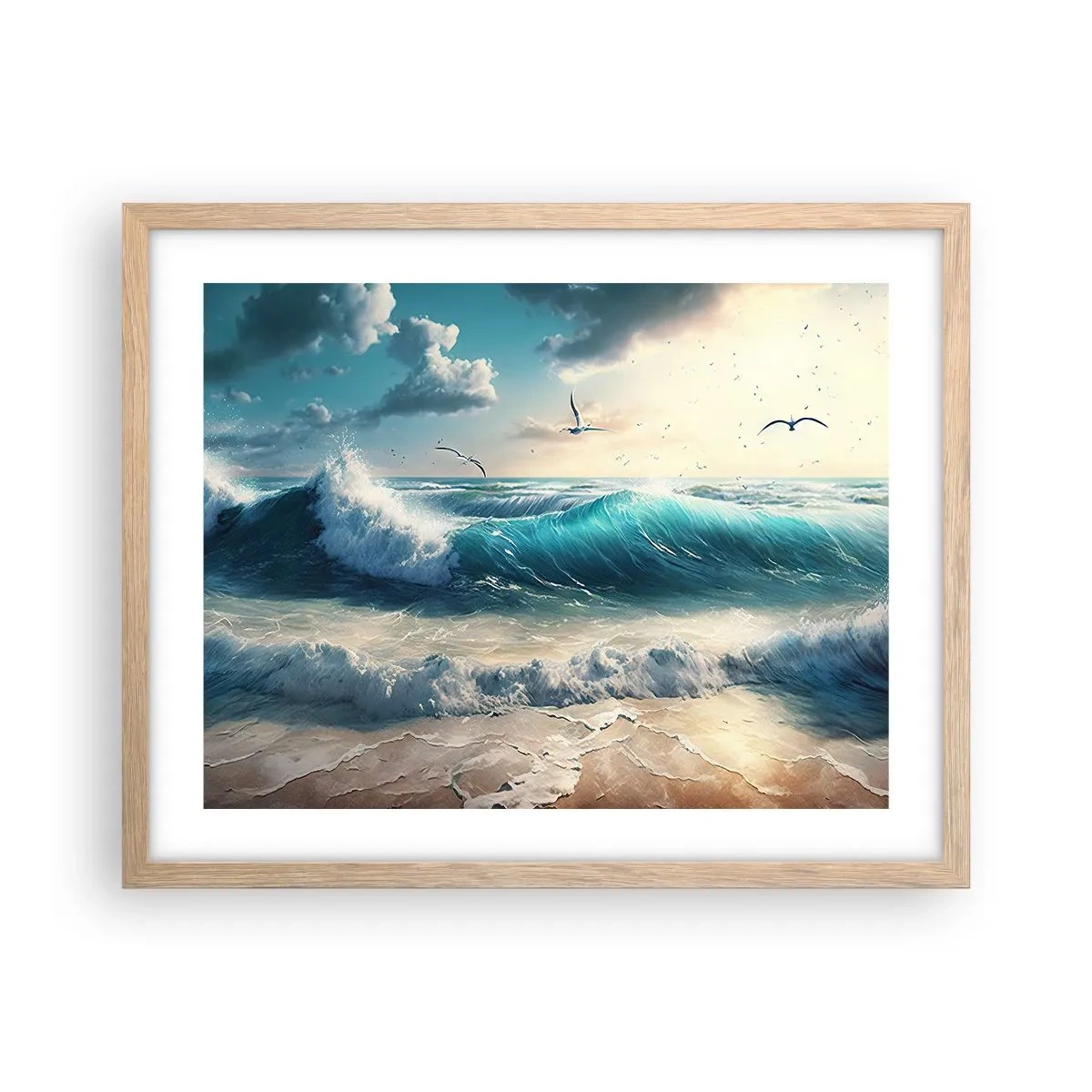 Plakát v rámu světlý dub - Šustění jen pro tebe - 50x40 cm