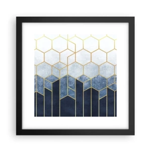 Plakát v černém rámu - Kompozice v synkopickém rytmu - 30x30 cm