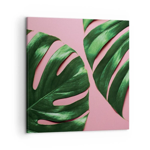 Obraz na plátně - Zelené rendez-vous - 50x50 cm