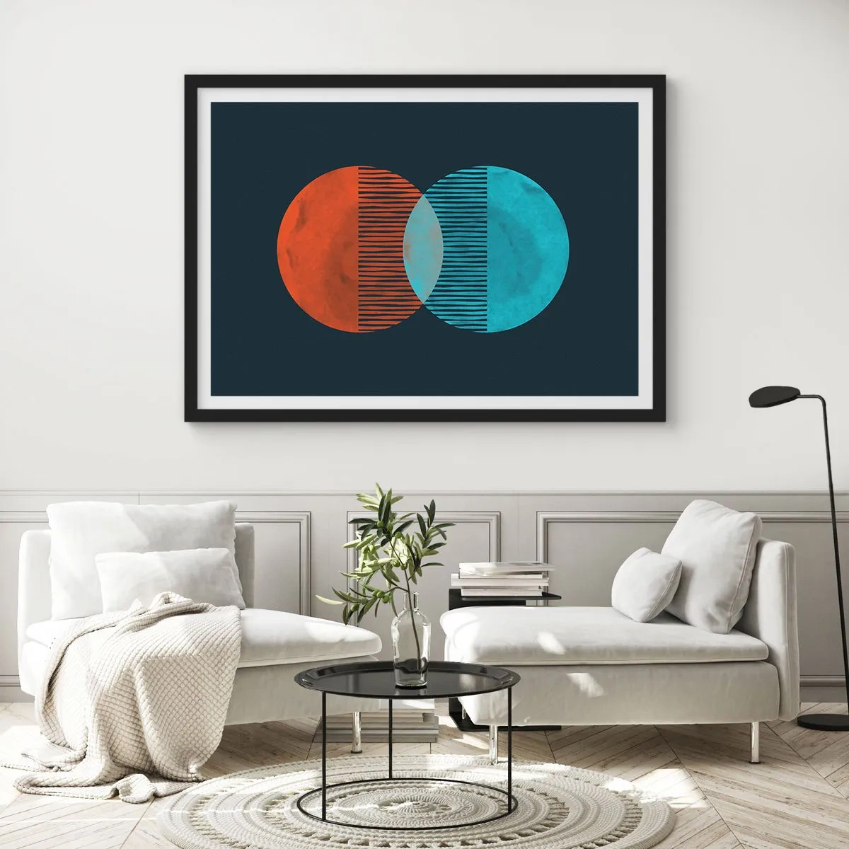 Plakát v černém rámu - Astronomická fantazie - 50x40 cm