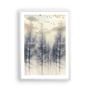 Plakát v bílém rámu - Duchové lesa - 50x70 cm