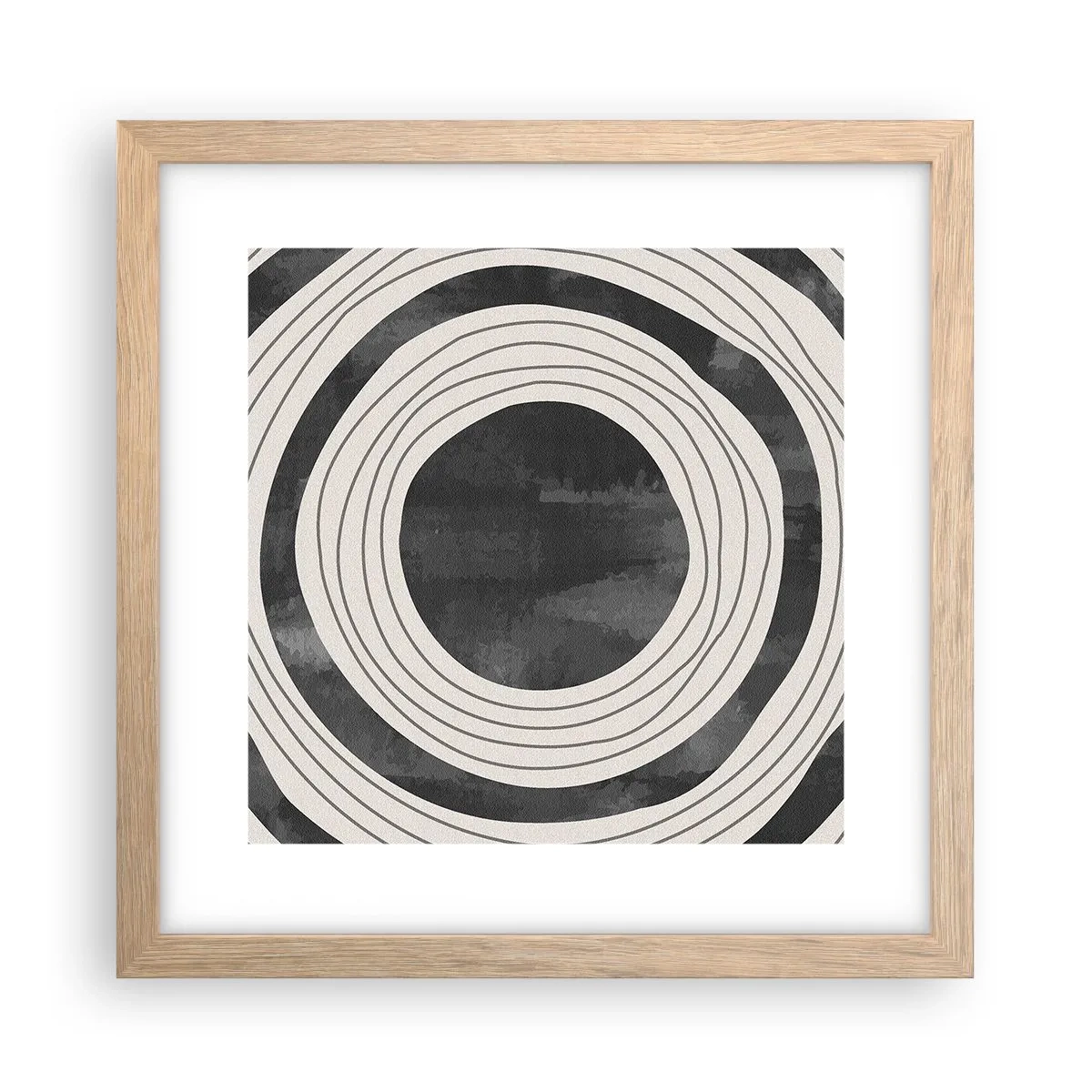Plakát v rámu světlý dub - Přesný zásah - 30x30 cm