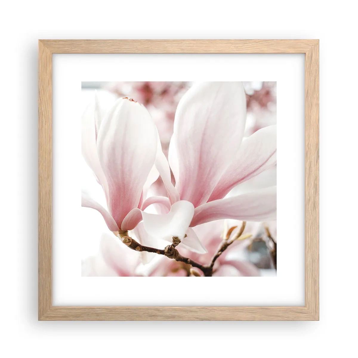 Plakát v rámu světlý dub - Nesmírnost něžnosti - 30x30 cm