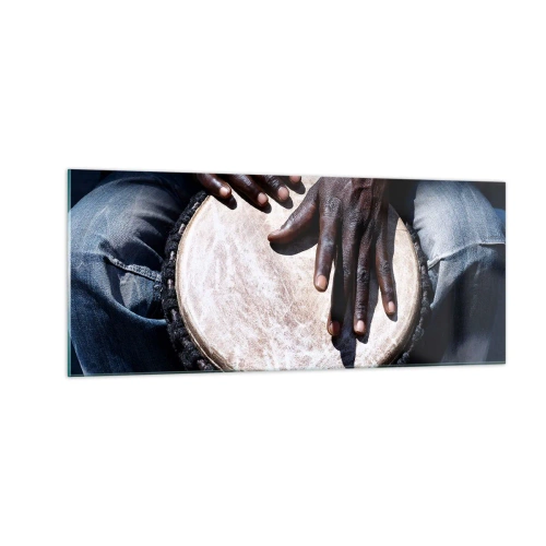 Obraz na skle - Žijte ve svém rytmu - 100x40 cm