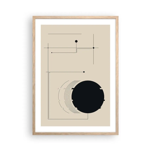 Plakát v rámu světlý dub - Pružná a dynamická kompozice - 50x70 cm