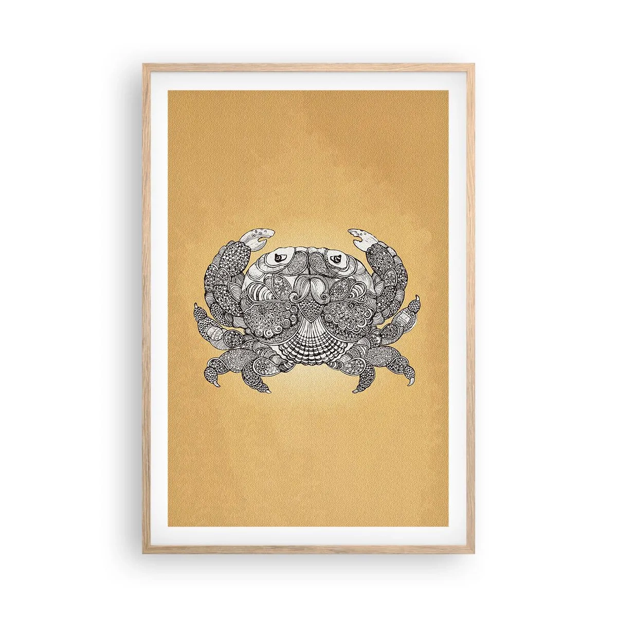 Plakát v rámu světlý dub - Příběhy pana Kraba - 61x91 cm