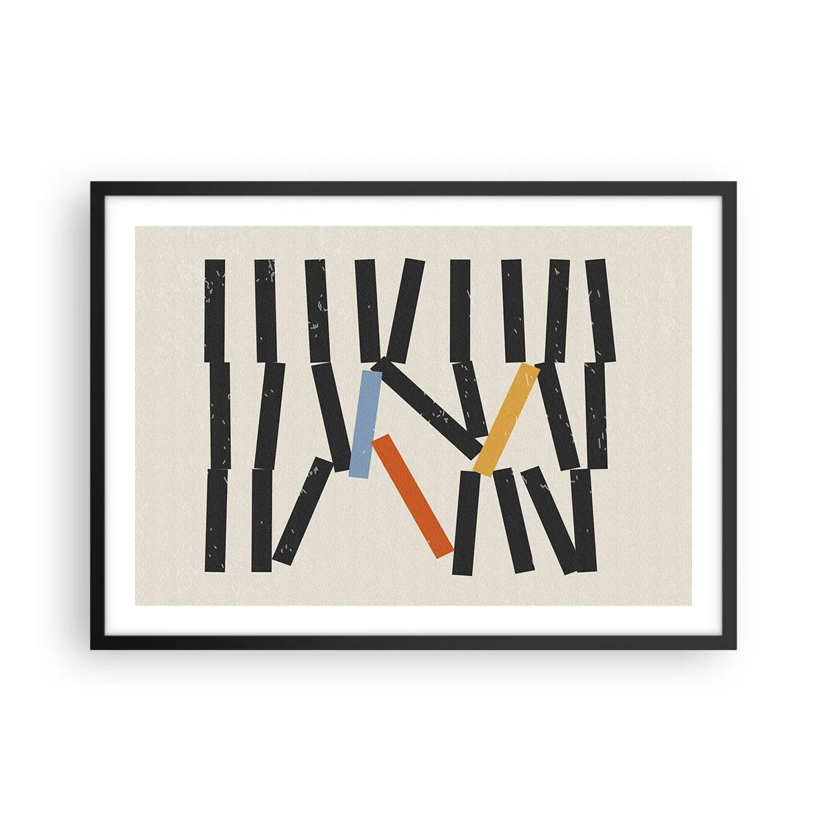Plakát v černém rámu - Domino – kompozice - 70x50 cm