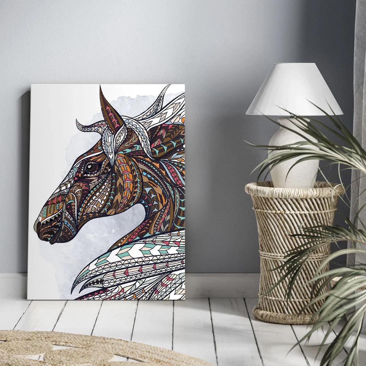 Obraz na plátně - Keltský válečný oř - 70x100 cm