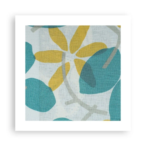 Plakát - Mezi azurovými listy - 40x40 cm