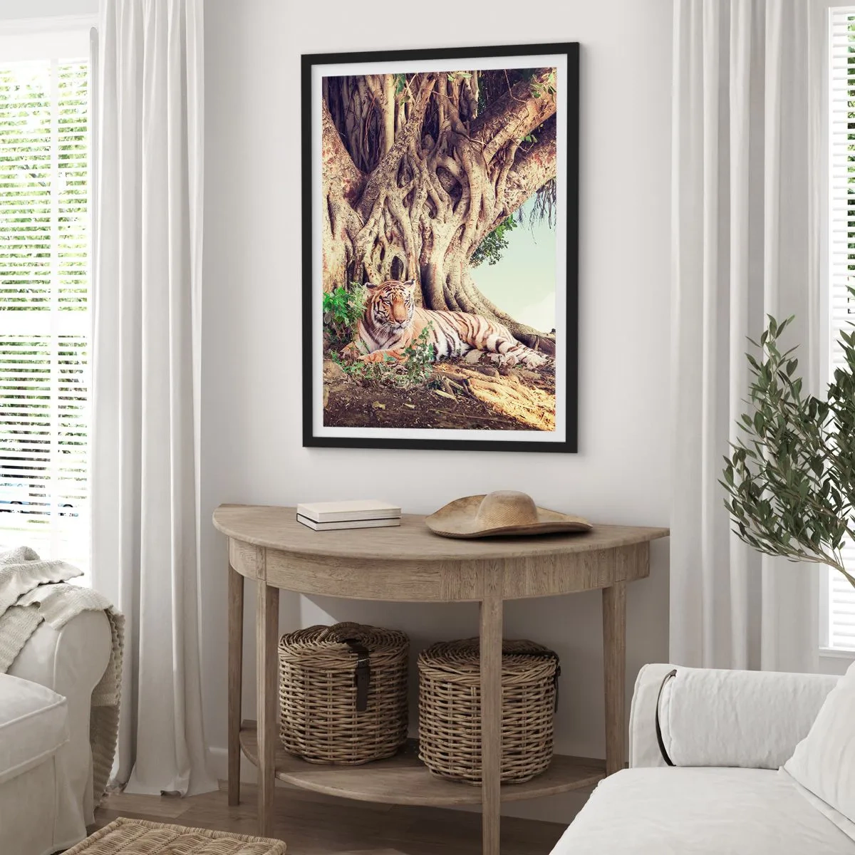 Plakát v černém rámu - Pohled z knihy Mojžíšovy - 40x50 cm