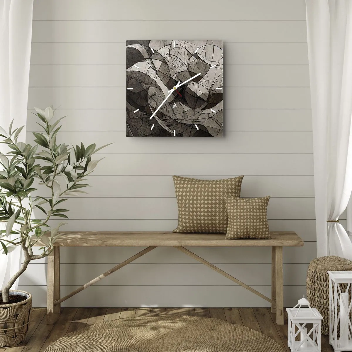 Nástěnné hodiny - Oběh barev Země - 30x30 cm