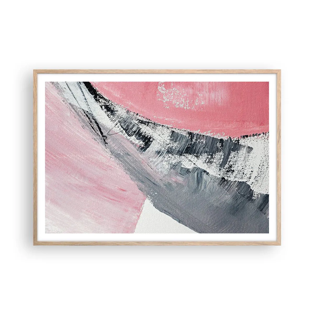 Plakát v rámu světlý dub - Sladěná kompozice - 100x70 cm