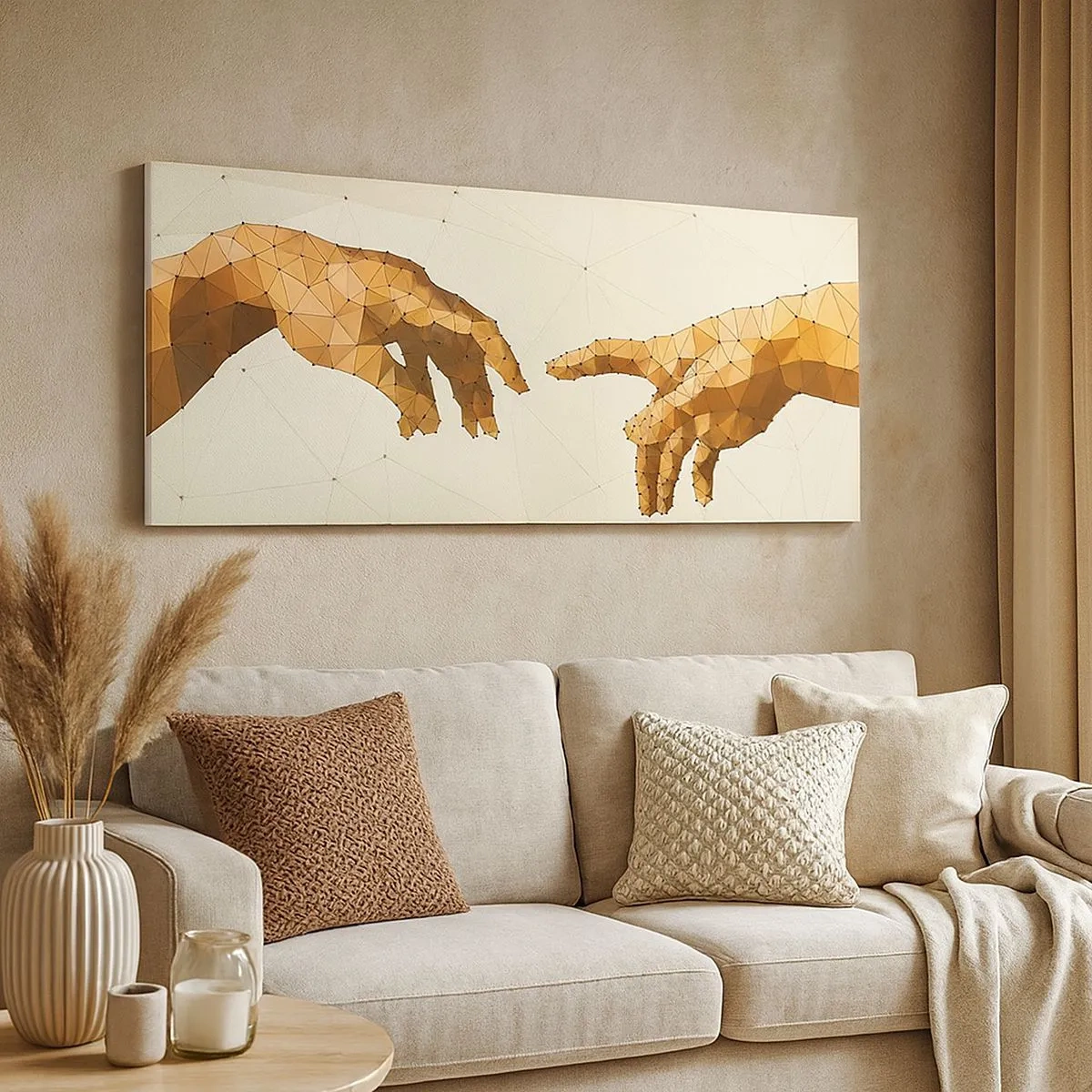 Obraz na plátně - Božská geometrie - 100x40 cm