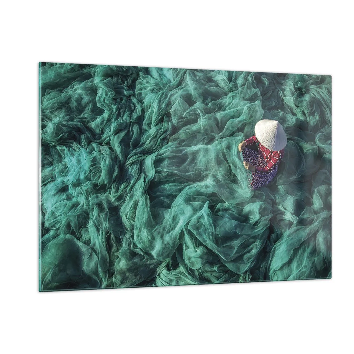 Obraz na skle - V moři sítí - 120x80 cm