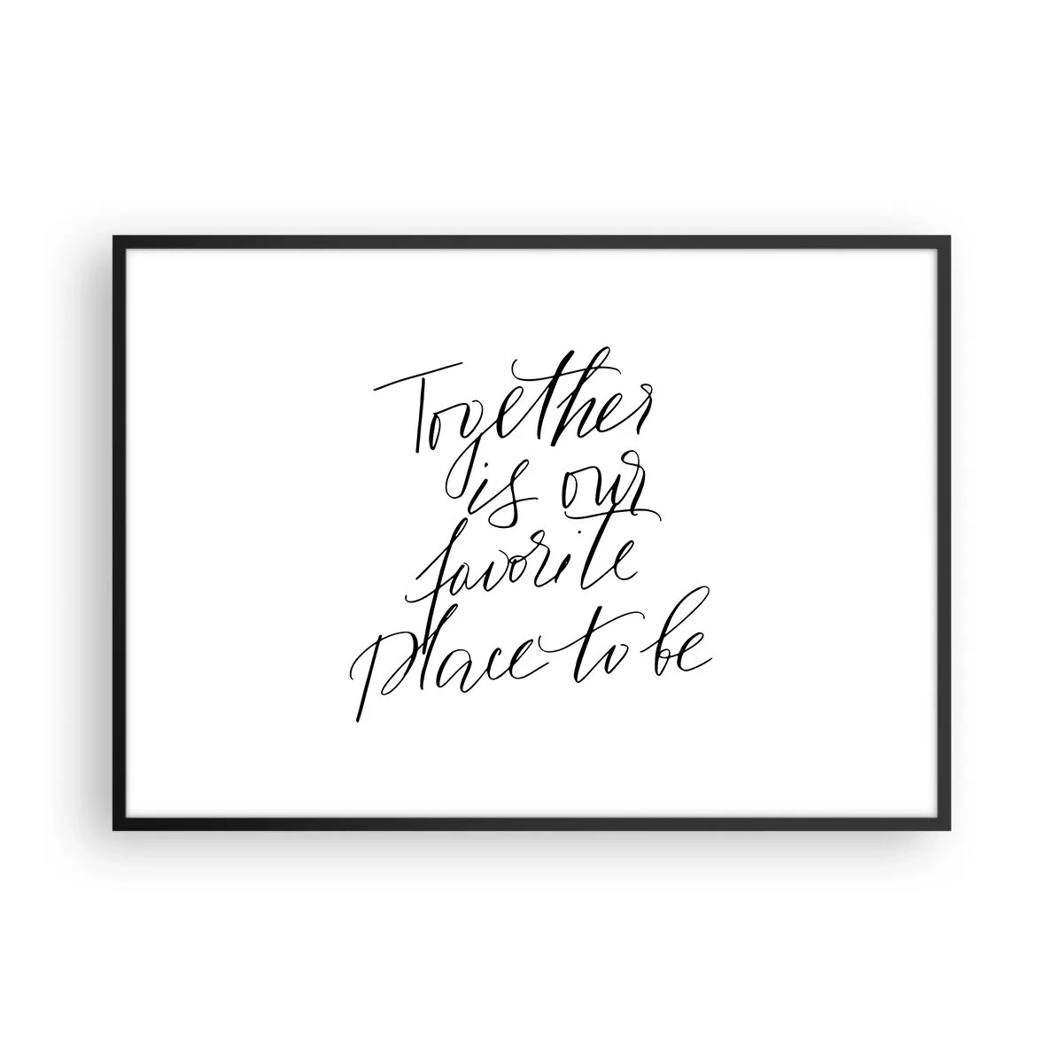 Plakát v černém rámu - Cítíte to také? - 100x70 cm