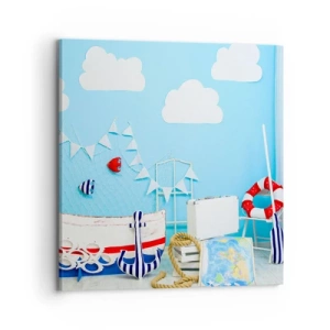 Obraz na plátně - Dětský stesk za dobrodružstvím - 70x70 cm