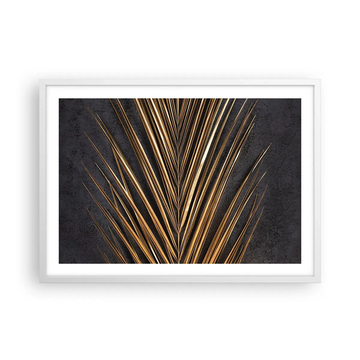 Plakát v bílém rámu - Zlato tropů - 70x50 cm