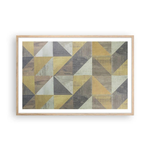 Plakát v rámu světlý dub - V úhlu trojúhelníku - 91x61 cm