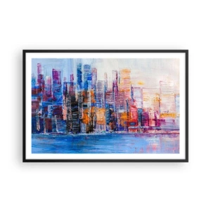 Plakát v černém rámu - Radostná metropole - 91x61 cm