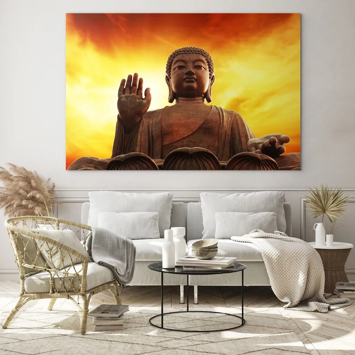 Obraz na skle - Světový mír - 120x80 cm
