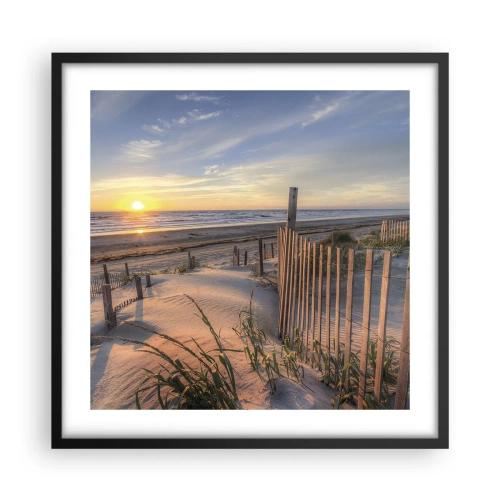 Plakát v černém rámu - Odlesk a stín větru - 50x50 cm