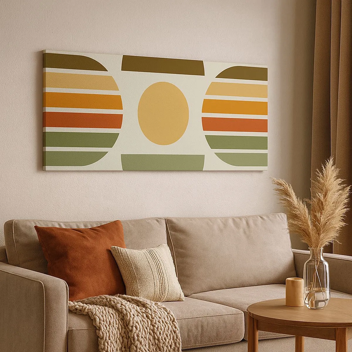 Obraz na plátně - V barvách země - 100x40 cm