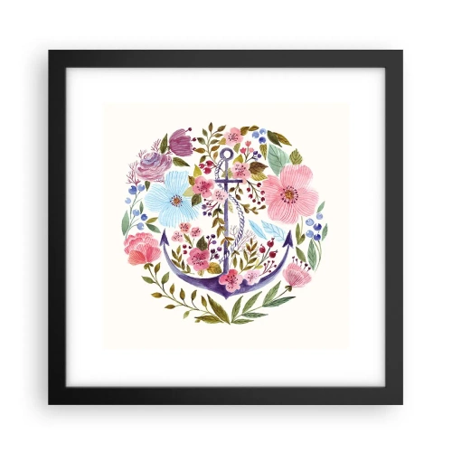 Plakát v černém rámu - Námořníkův hezký sen - 30x30 cm