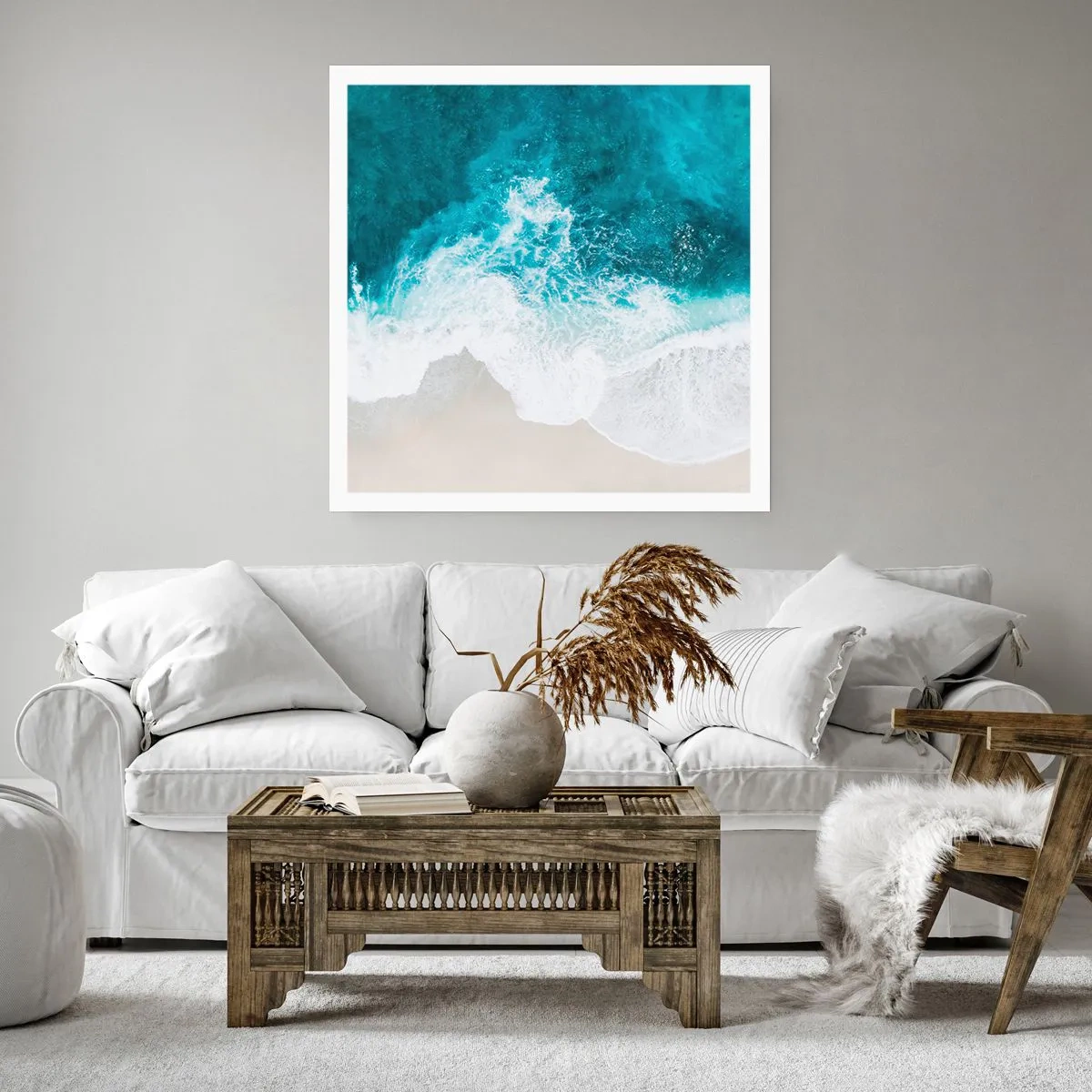 Plakát - Přirozené pohlazení - 50x50 cm