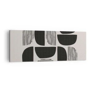 Obraz na plátně - Polovičaté soustavy - 140x50 cm