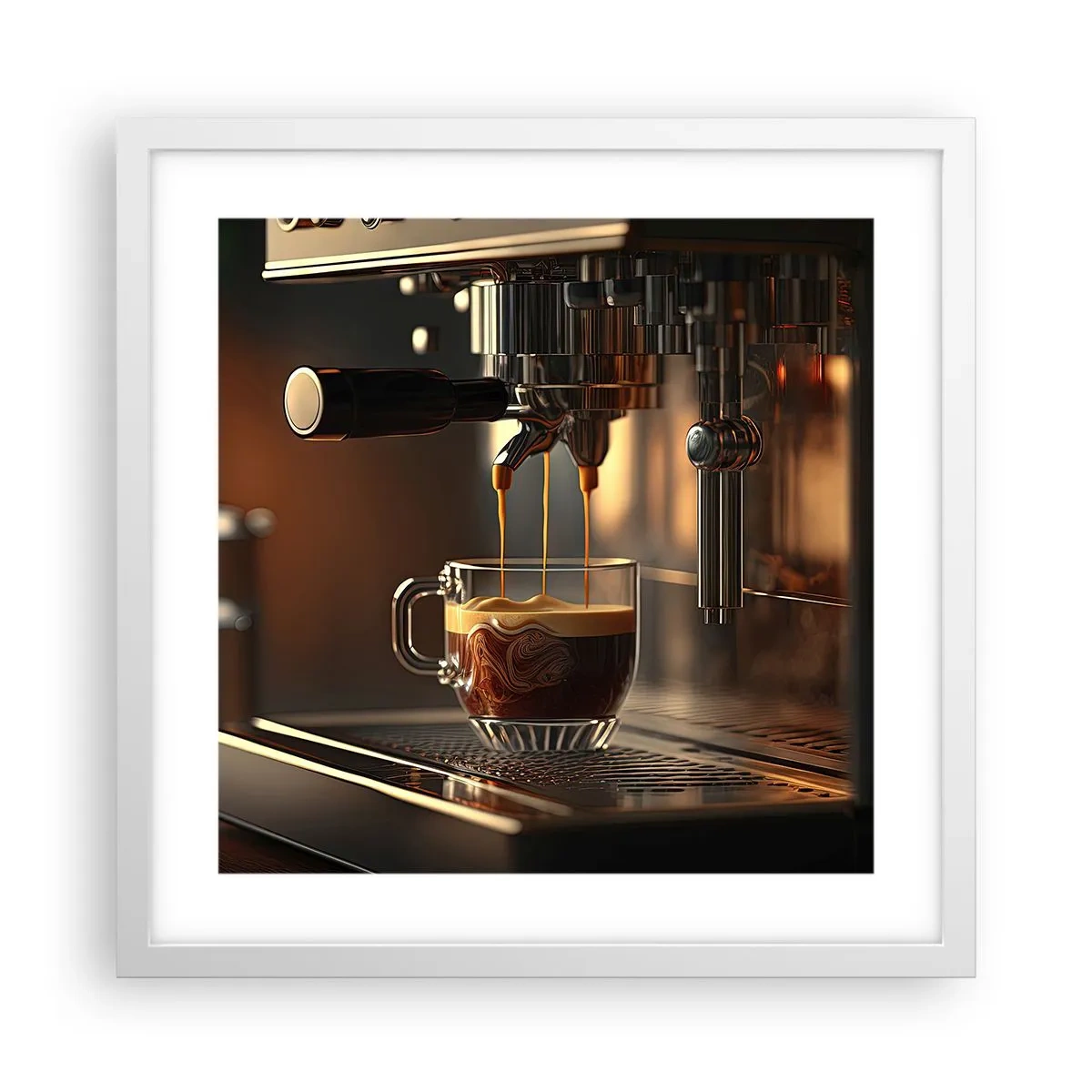 Plakát v bílém rámu - Smyslná směs - 40x40 cm