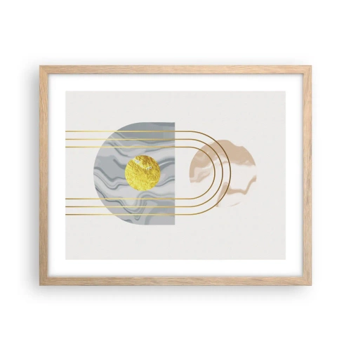 Plakát v rámu světlý dub - Jas a zářivost - 50x40 cm