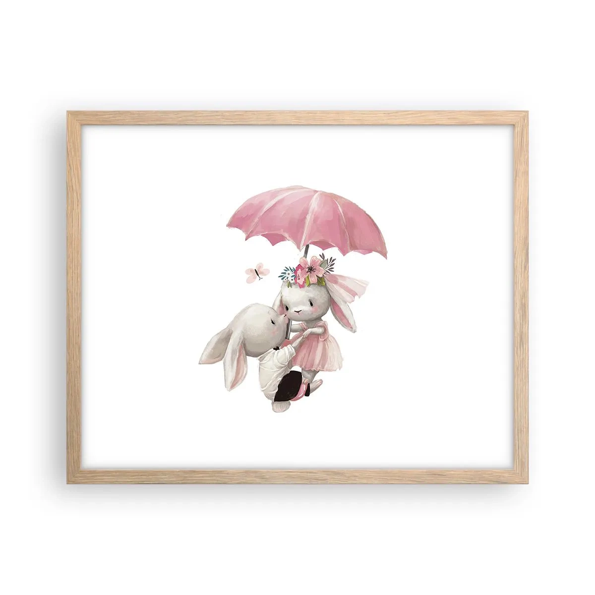 Plakát v rámu světlý dub - To je láska - 50x40 cm