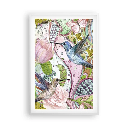 Plakát v bílém rámu - Zamotané do lián - 61x91 cm