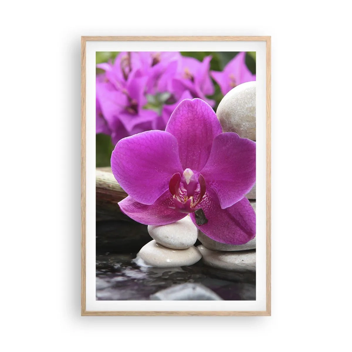 Plakát v rámu světlý dub - Už odpočíváš - 61x91 cm