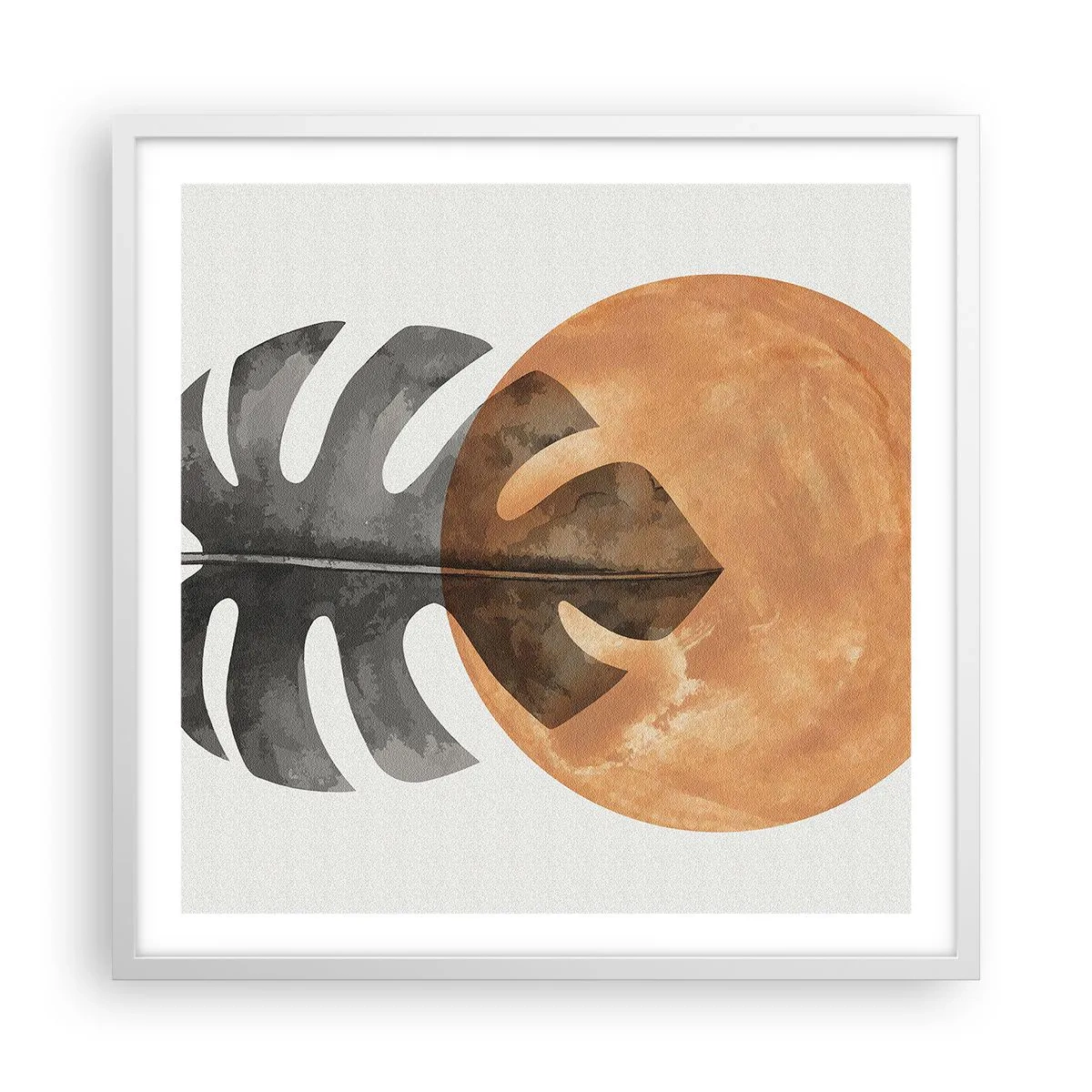 Plakát v bílém rámu - Vždy slunce - 60x60 cm