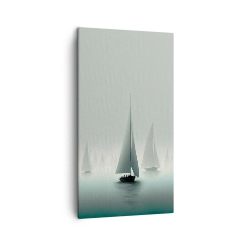 Obraz na plátně - Postavený z mlhy - 45x80 cm