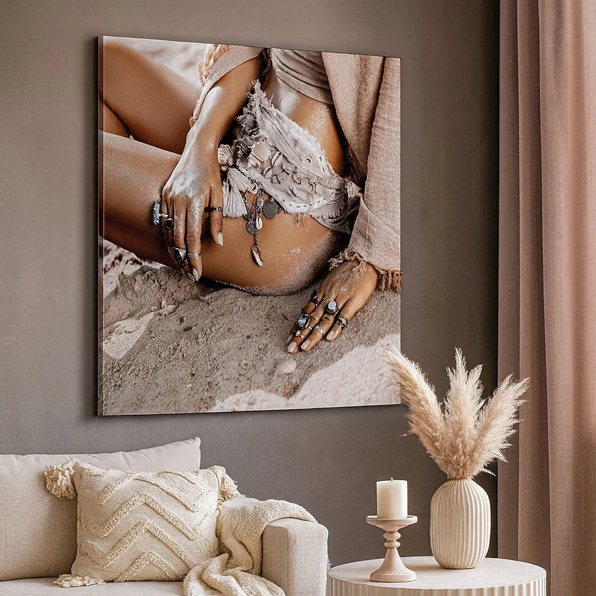 Obraz na plátně - Vyplavena na břeh? - 30x30 cm