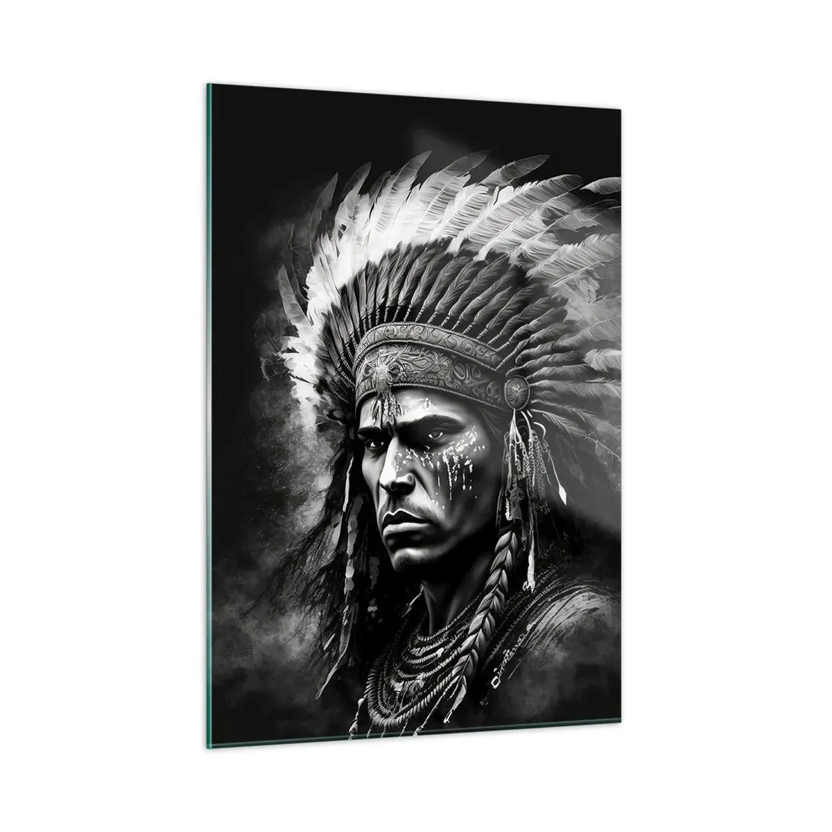 Obraz na skle - Vůdce a bojovník - 50x70 cm