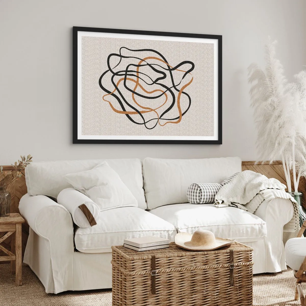 Plakát v černém rámu - Všechno se pokroutilo - 70x50 cm