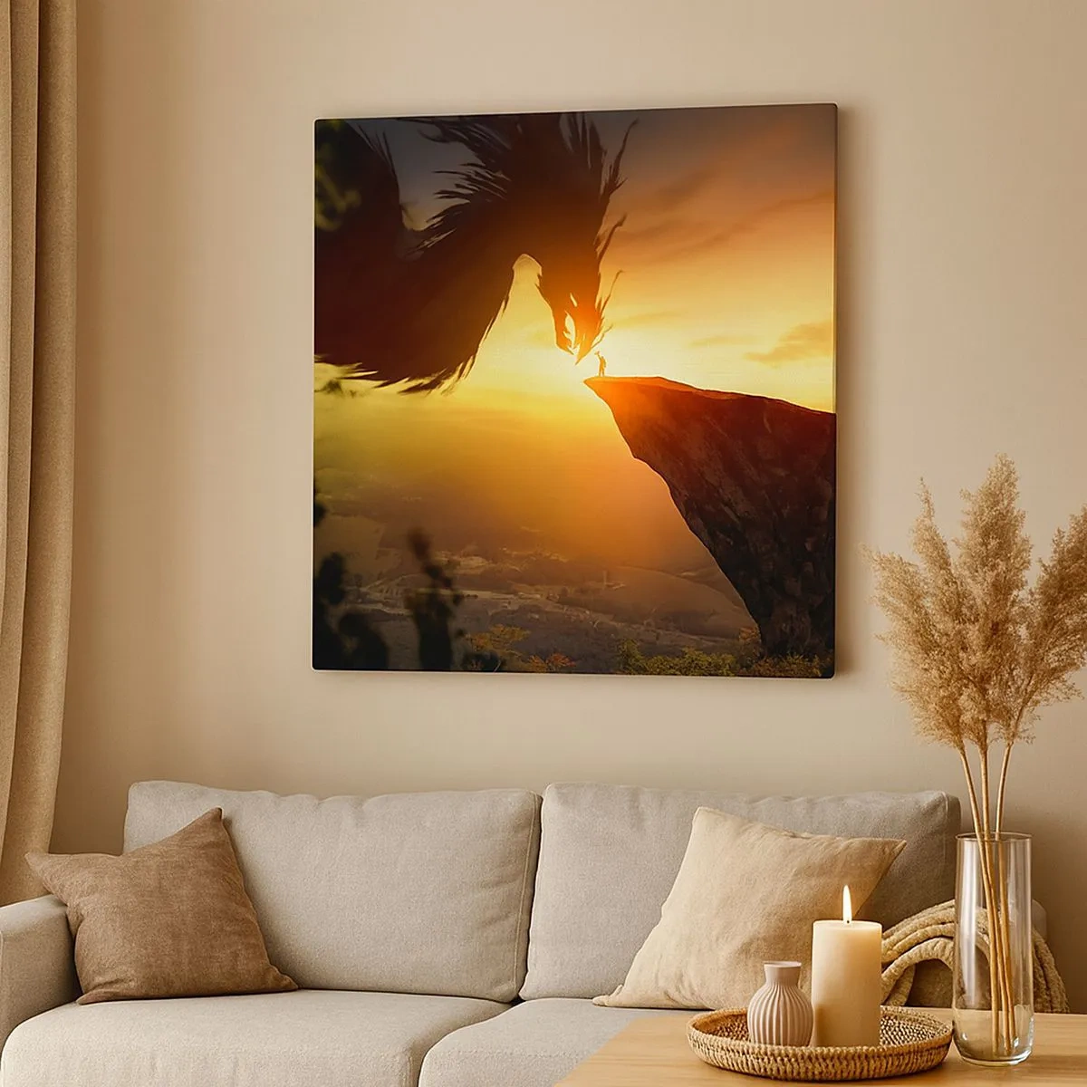 Obraz na plátně - Přemožitel draka - 30x30 cm