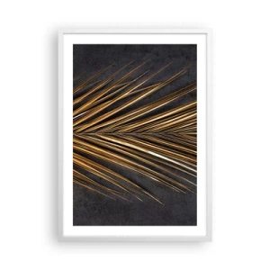 Plakát v bílém rámu - Zlato tropů - 50x70 cm