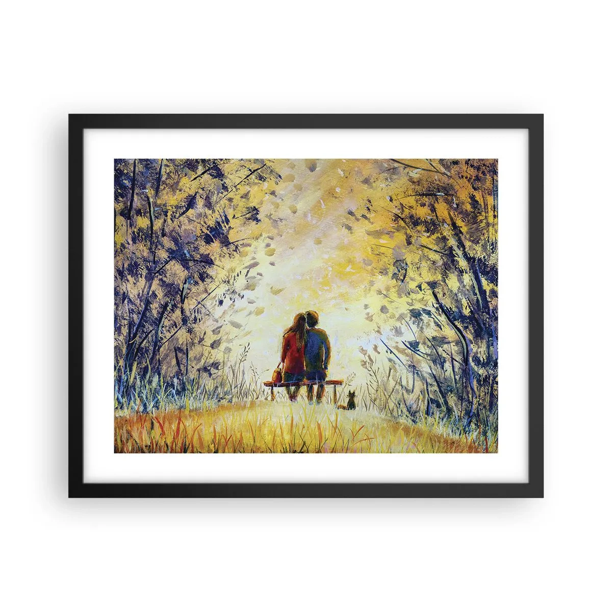 Plakát v černém rámu - Magický okamžik - 50x40 cm