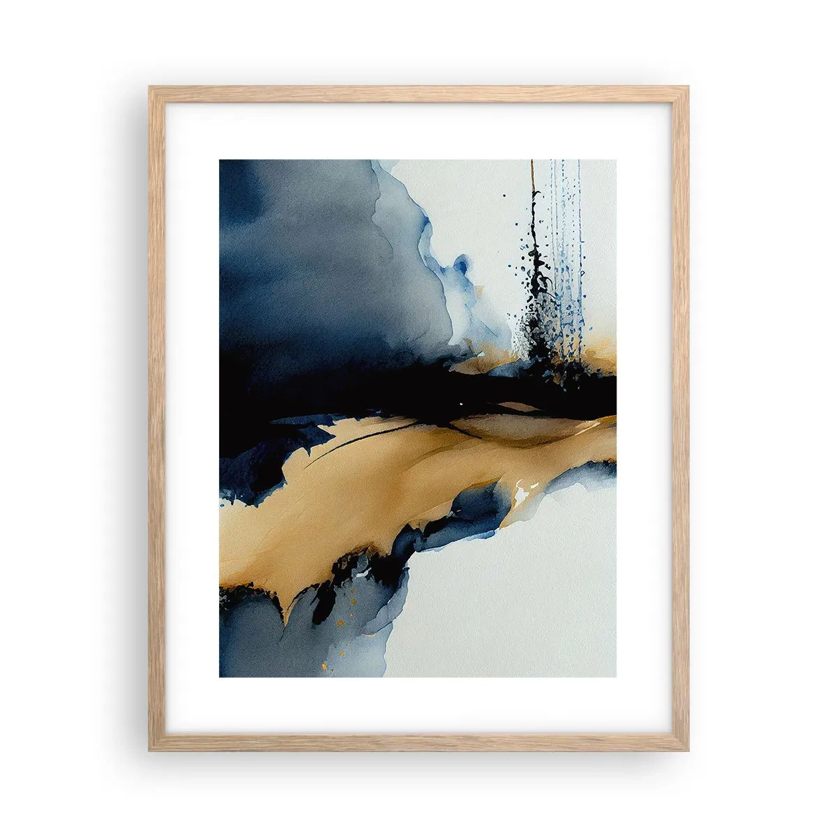 Plakát v rámu světlý dub - Za závojem - 40x50 cm