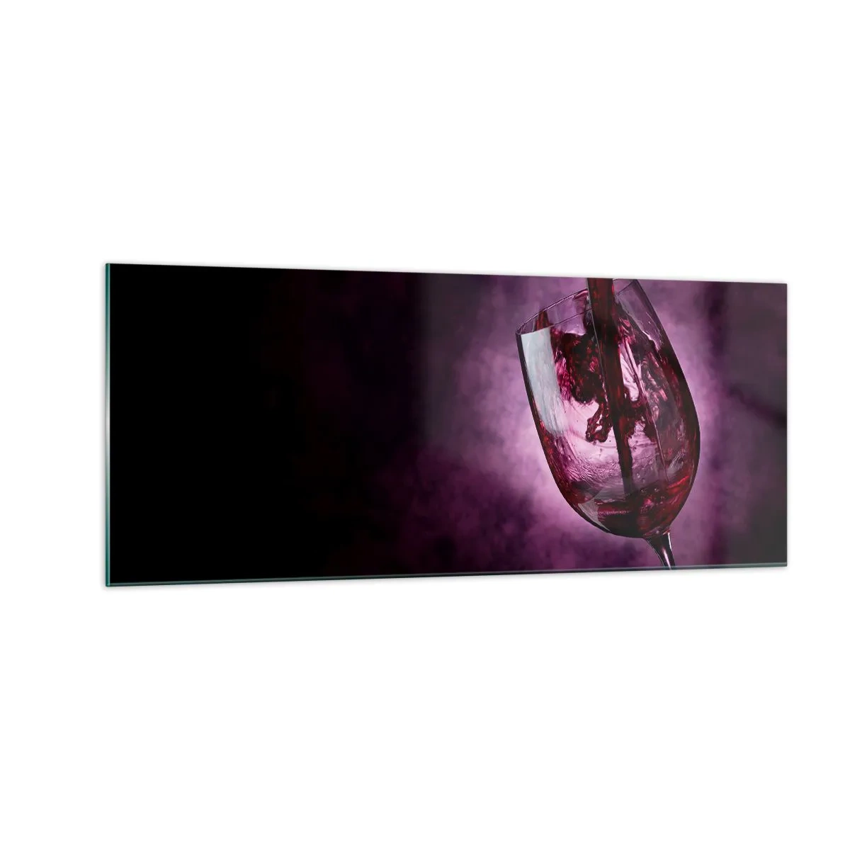 Obraz na skle - Šarlatová? Karmín? Ne, rubín. - 100x40 cm