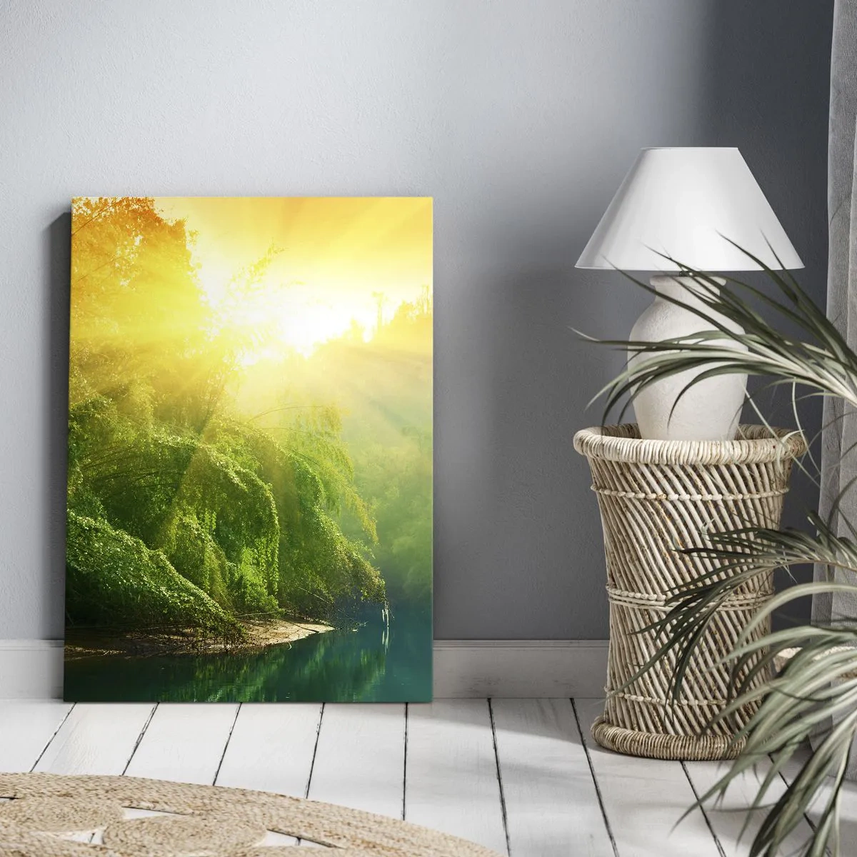 Obraz na plátně - Utopit se ve sluncí a ve stínu - 50x70 cm