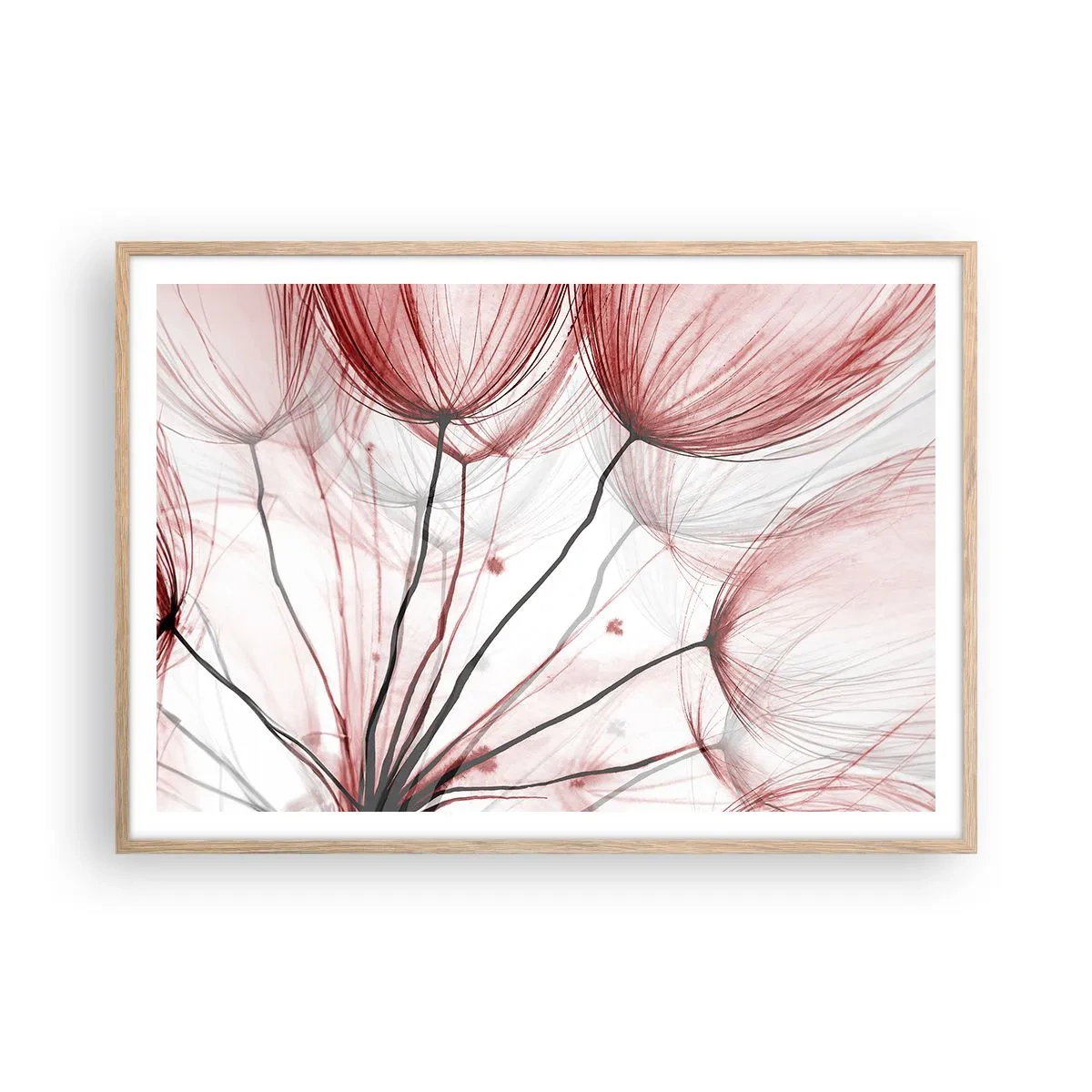 Plakát v rámu světlý dub - Před odletem - 100x70 cm