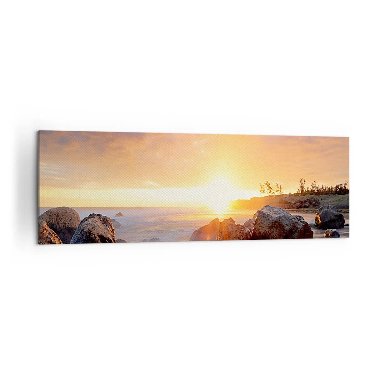 Obraz na plátně - Světlý večerní vánek - 160x50 cm