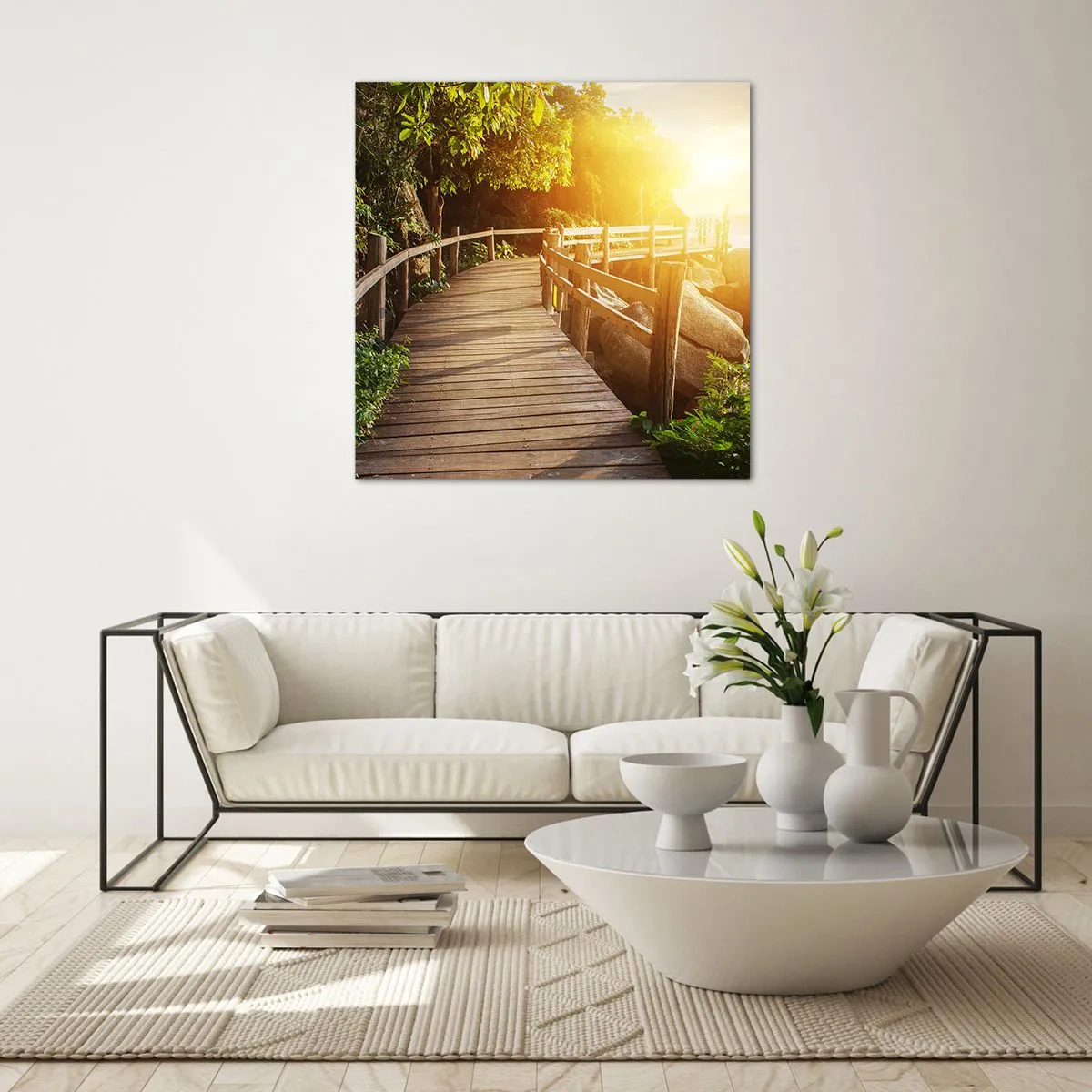 Obraz na skle - Další zatáčka, další zázraky - 60x60 cm