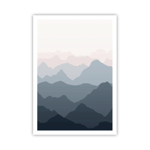 Plakát - Vlny hor - 70x100 cm